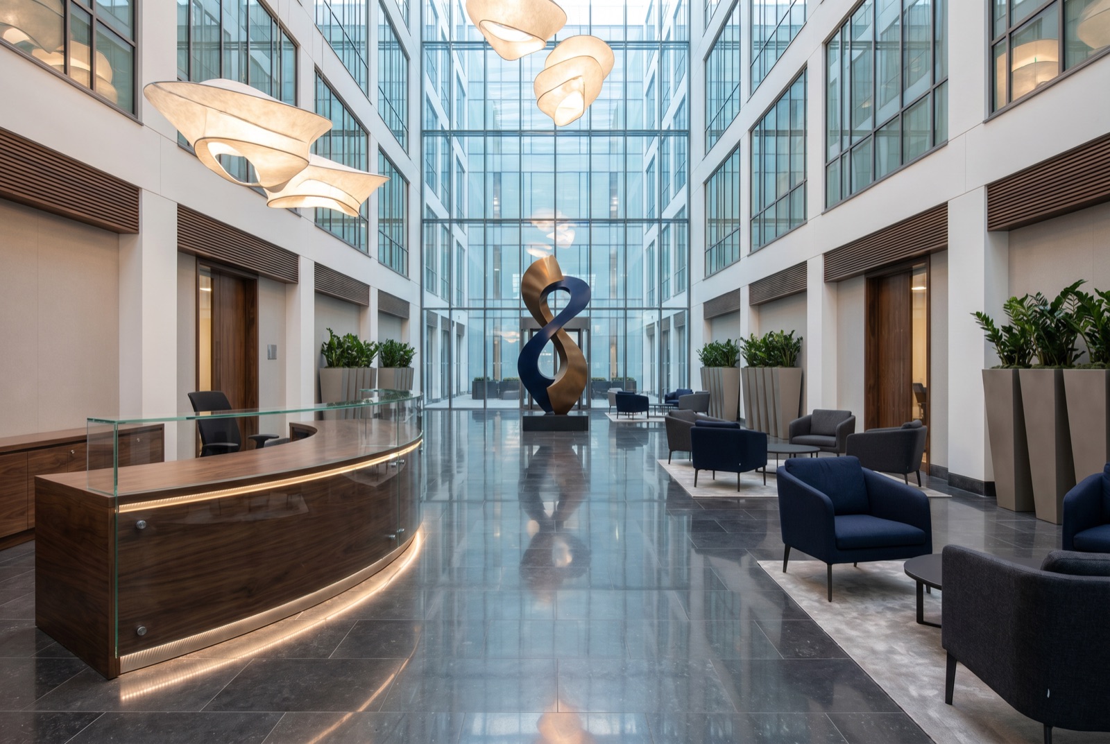 Corporate commercial interior delivered by Platinum Buildex